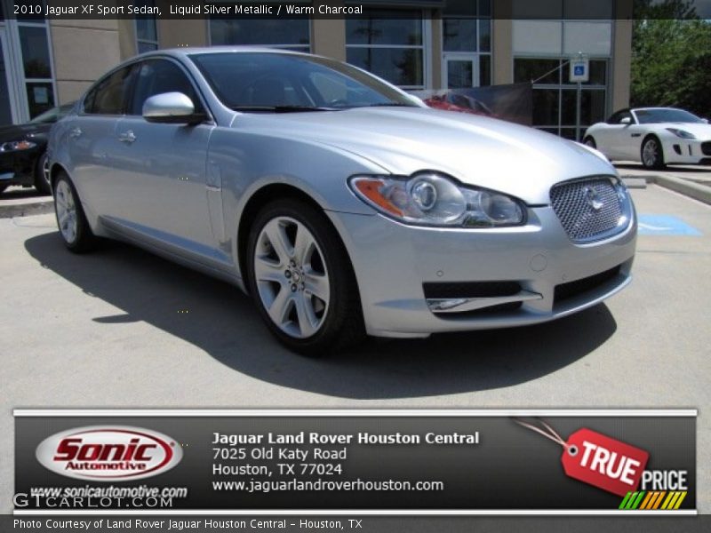Liquid Silver Metallic / Warm Charcoal 2010 Jaguar XF Sport Sedan