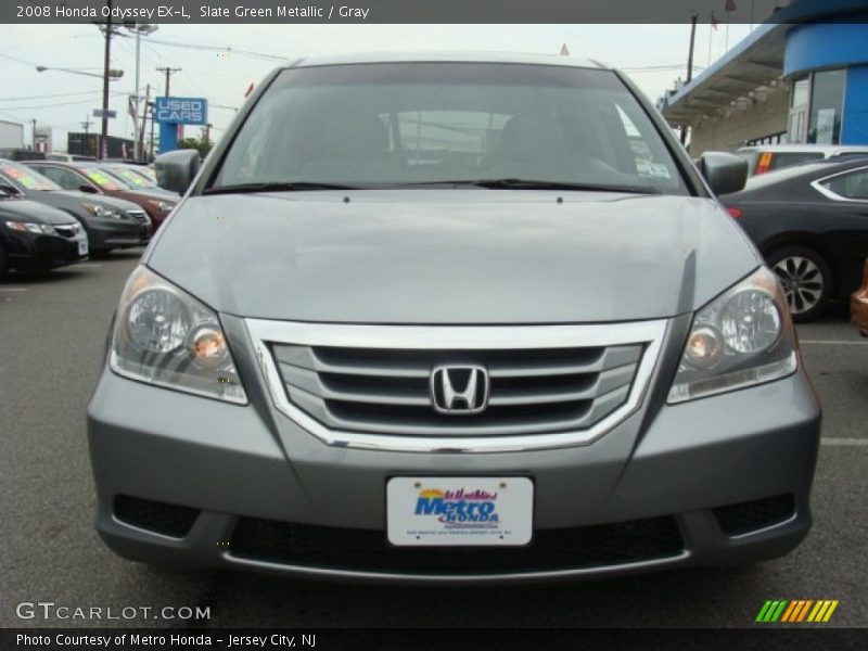 Slate Green Metallic / Gray 2008 Honda Odyssey EX-L