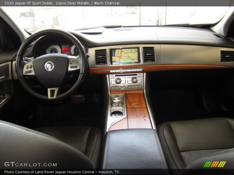 Liquid Silver Metallic / Warm Charcoal 2010 Jaguar XF Sport Sedan