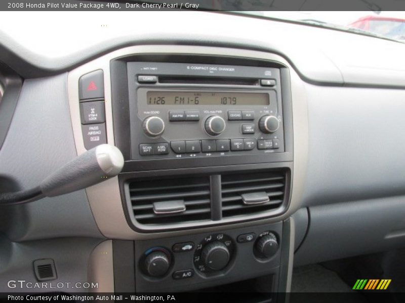 Dark Cherry Pearl / Gray 2008 Honda Pilot Value Package 4WD