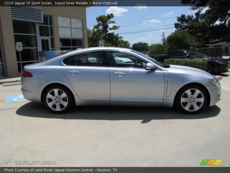 Liquid Silver Metallic / Warm Charcoal 2010 Jaguar XF Sport Sedan