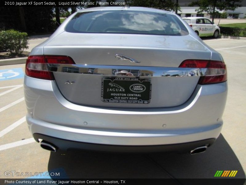 Liquid Silver Metallic / Warm Charcoal 2010 Jaguar XF Sport Sedan