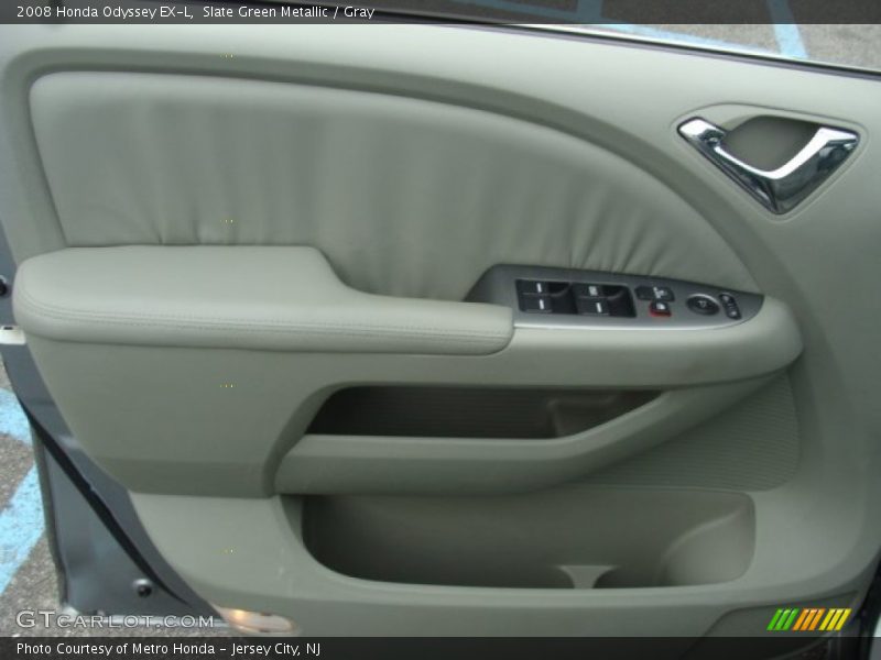 Slate Green Metallic / Gray 2008 Honda Odyssey EX-L