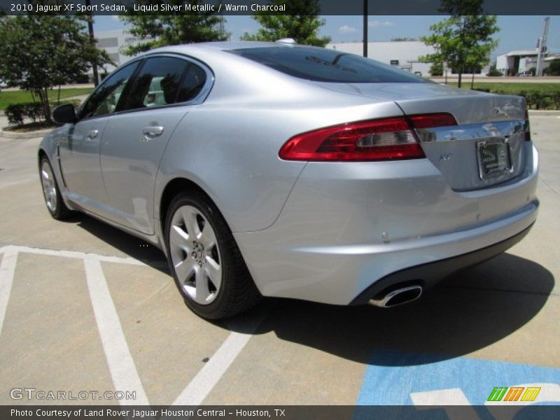 Liquid Silver Metallic / Warm Charcoal 2010 Jaguar XF Sport Sedan
