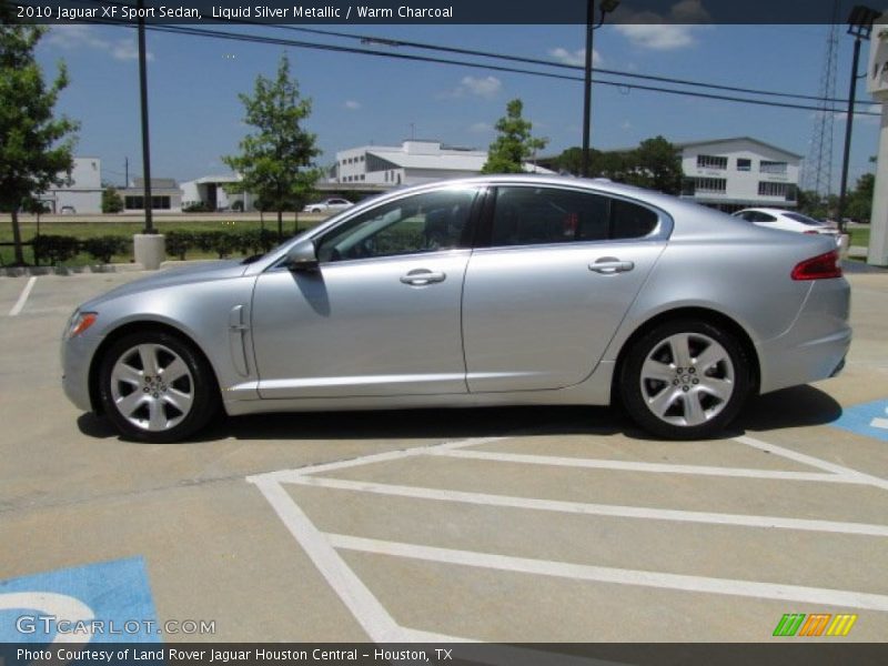 Liquid Silver Metallic / Warm Charcoal 2010 Jaguar XF Sport Sedan