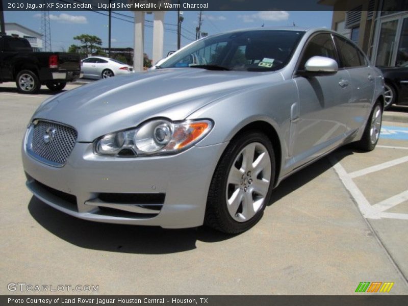 Liquid Silver Metallic / Warm Charcoal 2010 Jaguar XF Sport Sedan