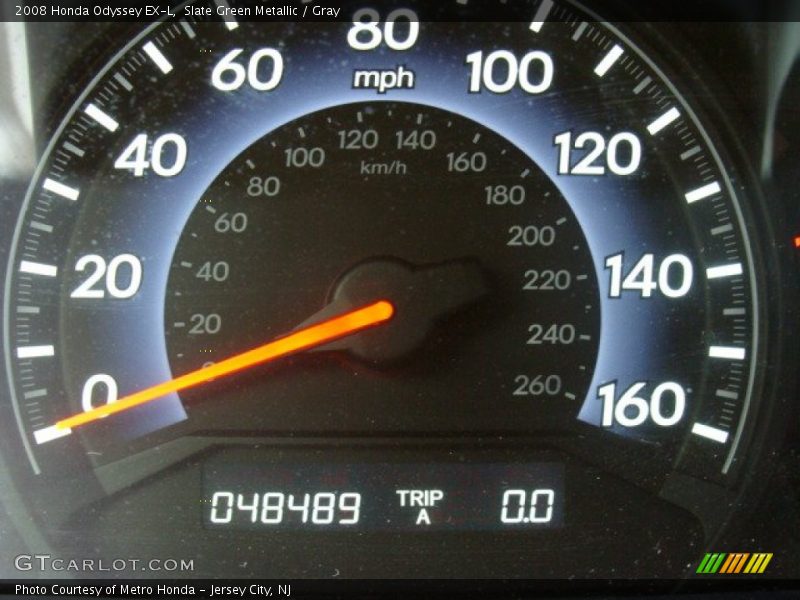 Slate Green Metallic / Gray 2008 Honda Odyssey EX-L