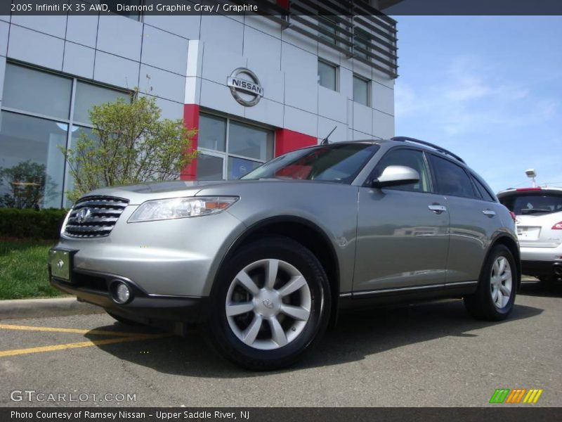 Diamond Graphite Gray / Graphite 2005 Infiniti FX 35 AWD