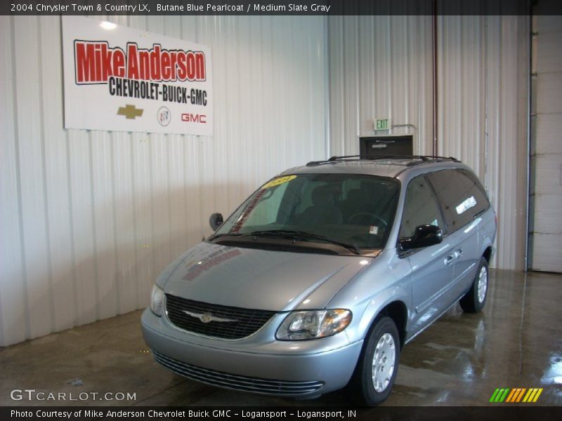 Butane Blue Pearlcoat / Medium Slate Gray 2004 Chrysler Town & Country LX
