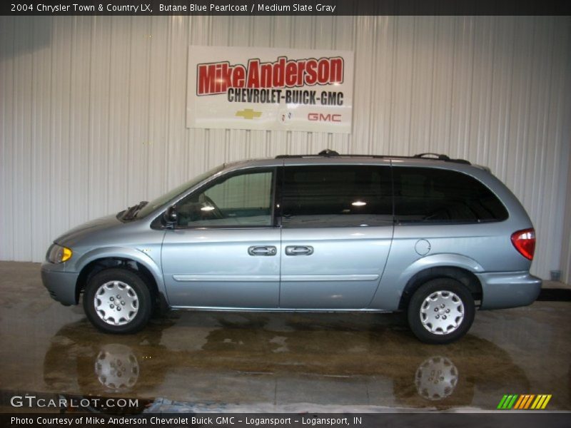Butane Blue Pearlcoat / Medium Slate Gray 2004 Chrysler Town & Country LX