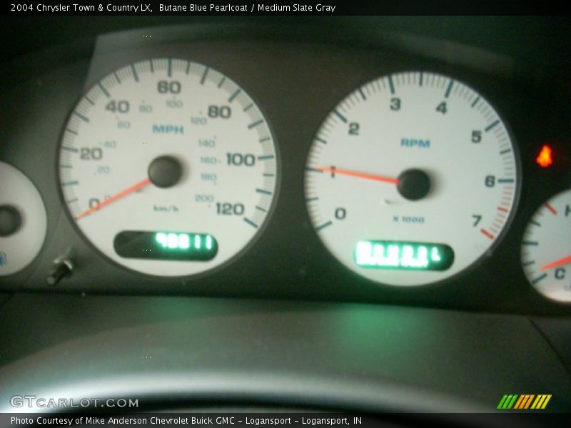 Butane Blue Pearlcoat / Medium Slate Gray 2004 Chrysler Town & Country LX