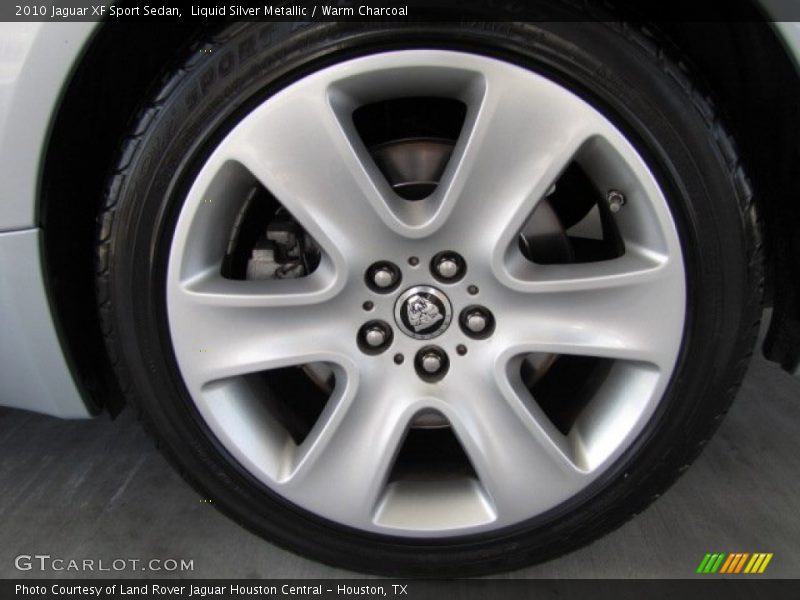 Liquid Silver Metallic / Warm Charcoal 2010 Jaguar XF Sport Sedan