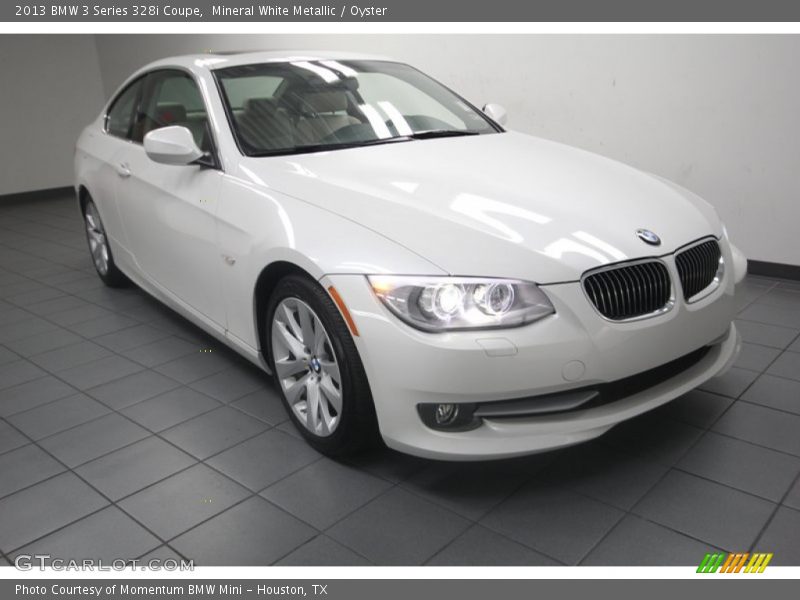 Mineral White Metallic / Oyster 2013 BMW 3 Series 328i Coupe