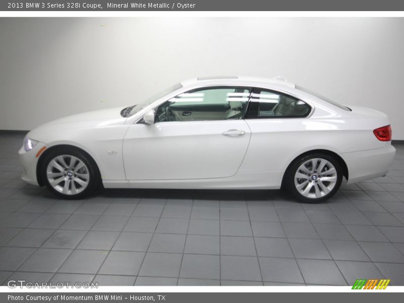 Mineral White Metallic / Oyster 2013 BMW 3 Series 328i Coupe