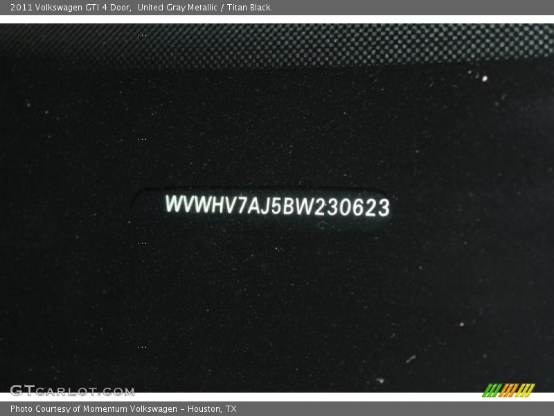 United Gray Metallic / Titan Black 2011 Volkswagen GTI 4 Door