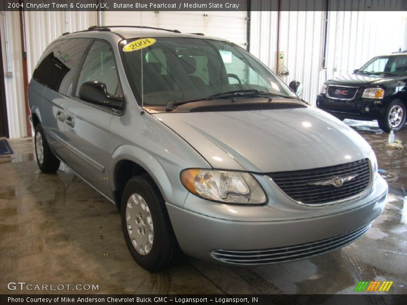 Butane Blue Pearlcoat / Medium Slate Gray 2004 Chrysler Town & Country LX