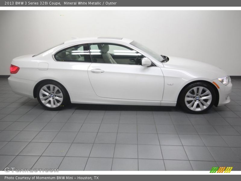 Mineral White Metallic / Oyster 2013 BMW 3 Series 328i Coupe