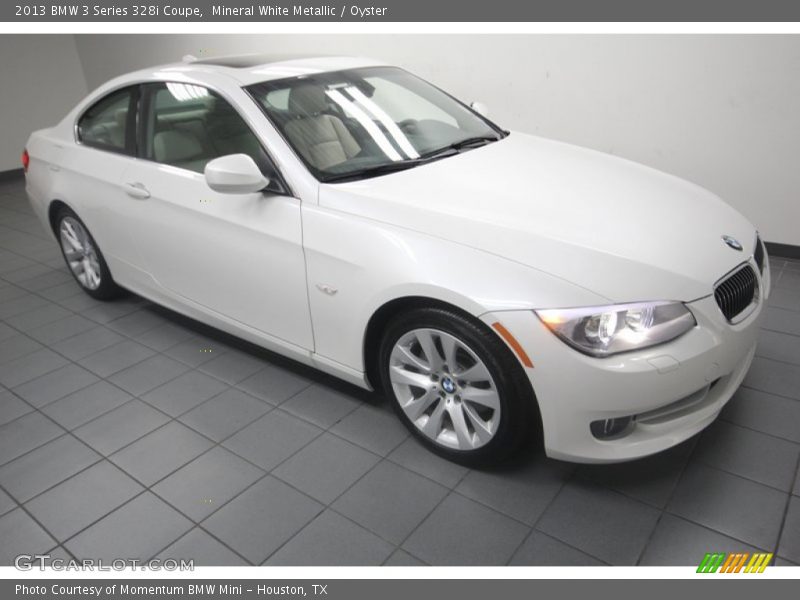 Mineral White Metallic / Oyster 2013 BMW 3 Series 328i Coupe