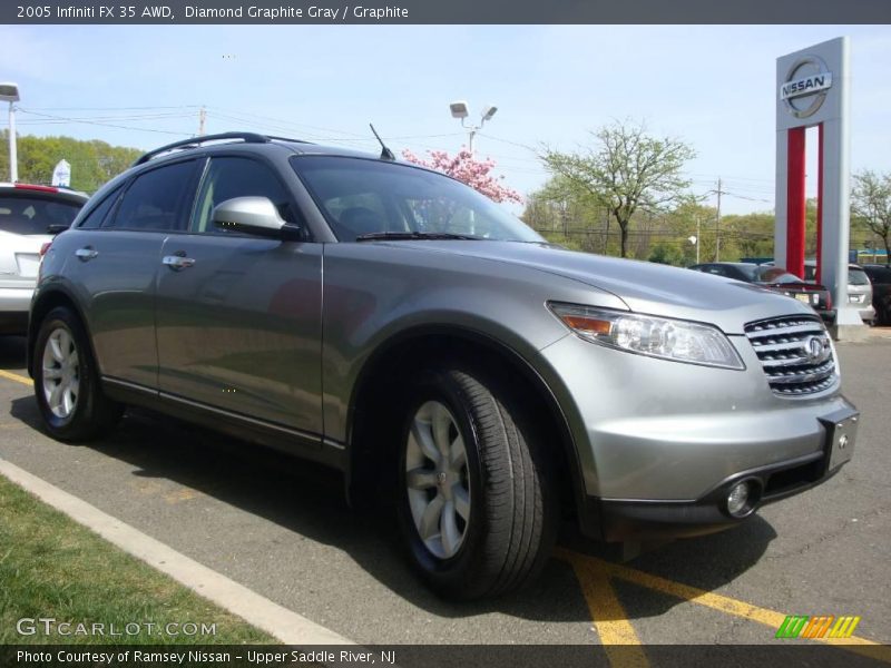 Diamond Graphite Gray / Graphite 2005 Infiniti FX 35 AWD