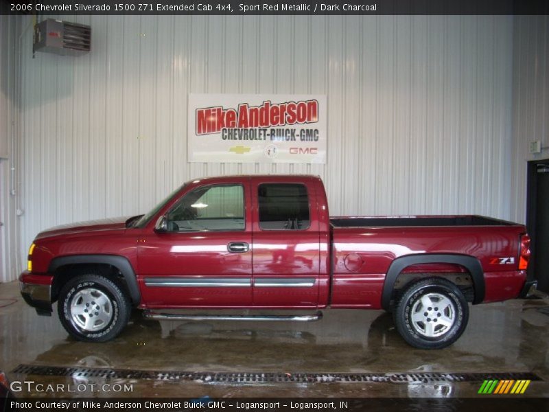 Sport Red Metallic / Dark Charcoal 2006 Chevrolet Silverado 1500 Z71 Extended Cab 4x4