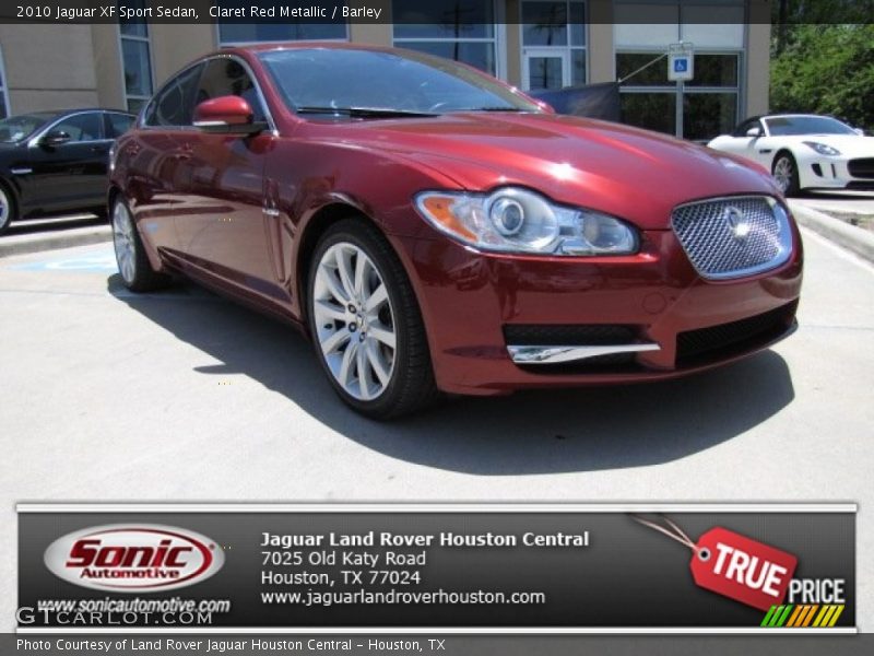 Claret Red Metallic / Barley 2010 Jaguar XF Sport Sedan