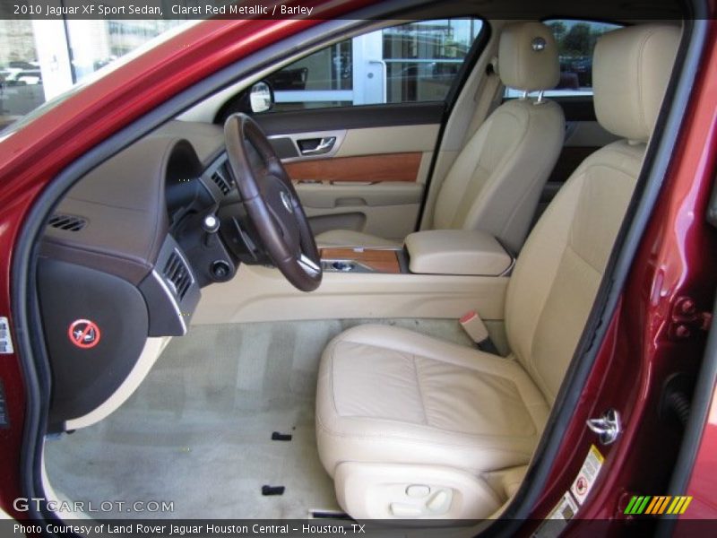 Claret Red Metallic / Barley 2010 Jaguar XF Sport Sedan