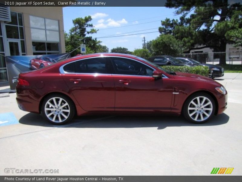 Claret Red Metallic / Barley 2010 Jaguar XF Sport Sedan