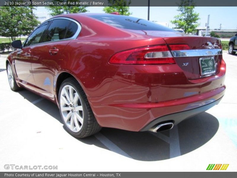 Claret Red Metallic / Barley 2010 Jaguar XF Sport Sedan