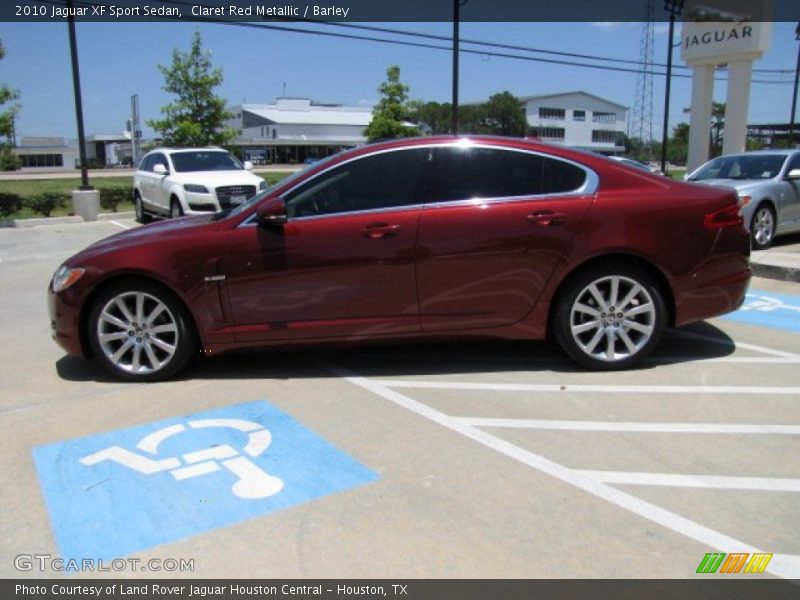 Claret Red Metallic / Barley 2010 Jaguar XF Sport Sedan