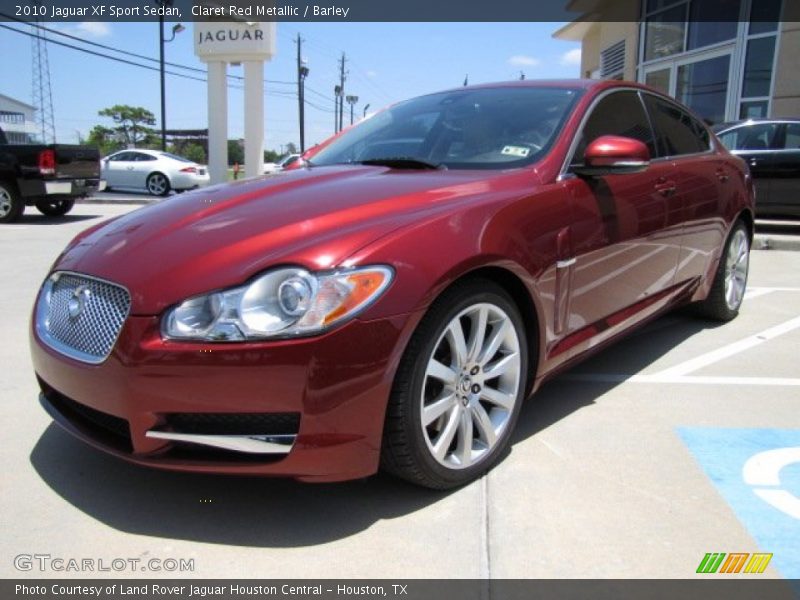 Claret Red Metallic / Barley 2010 Jaguar XF Sport Sedan