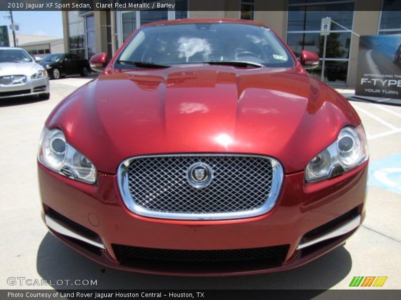 Claret Red Metallic / Barley 2010 Jaguar XF Sport Sedan