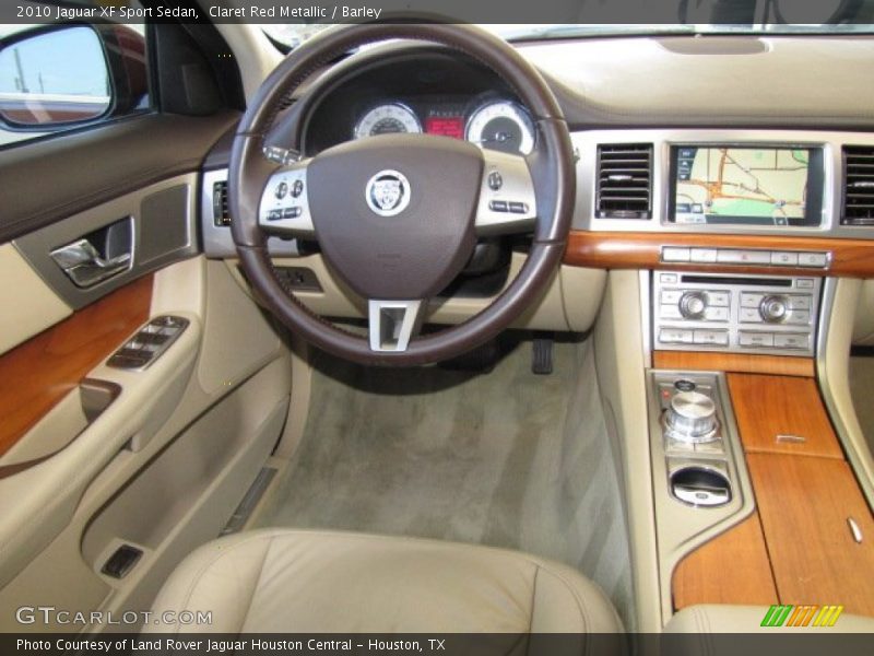 Claret Red Metallic / Barley 2010 Jaguar XF Sport Sedan