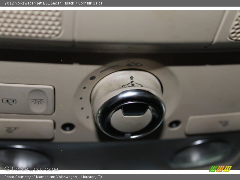 Black / Cornsilk Beige 2012 Volkswagen Jetta SE Sedan