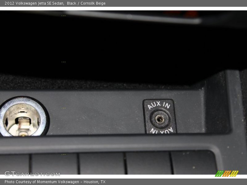 Black / Cornsilk Beige 2012 Volkswagen Jetta SE Sedan