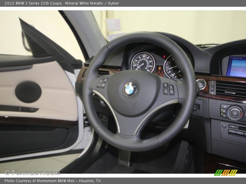 Mineral White Metallic / Oyster 2013 BMW 3 Series 328i Coupe