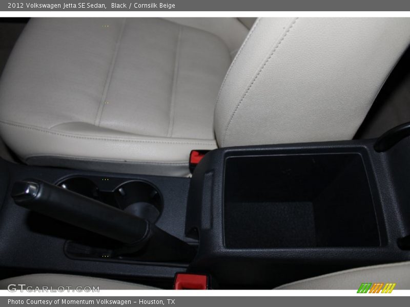 Black / Cornsilk Beige 2012 Volkswagen Jetta SE Sedan