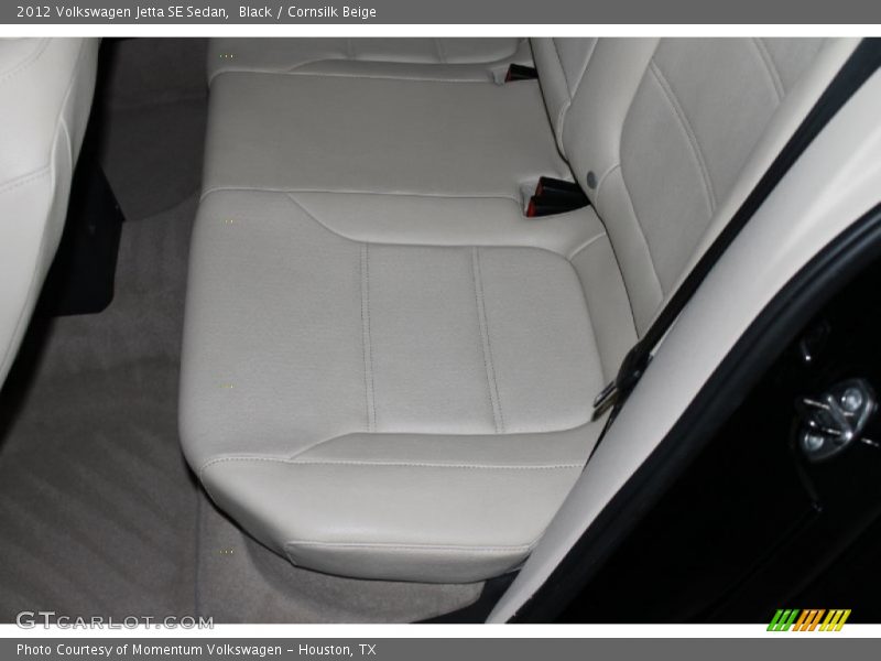 Black / Cornsilk Beige 2012 Volkswagen Jetta SE Sedan