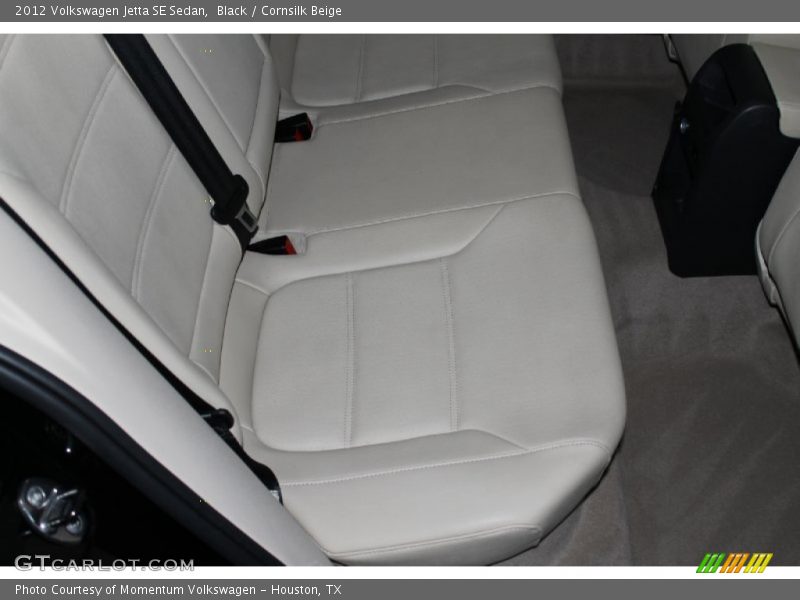 Black / Cornsilk Beige 2012 Volkswagen Jetta SE Sedan