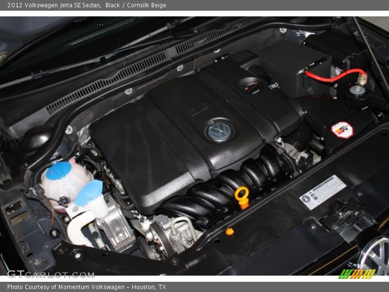Black / Cornsilk Beige 2012 Volkswagen Jetta SE Sedan