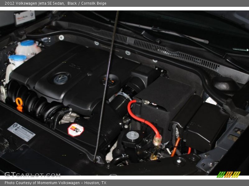 Black / Cornsilk Beige 2012 Volkswagen Jetta SE Sedan