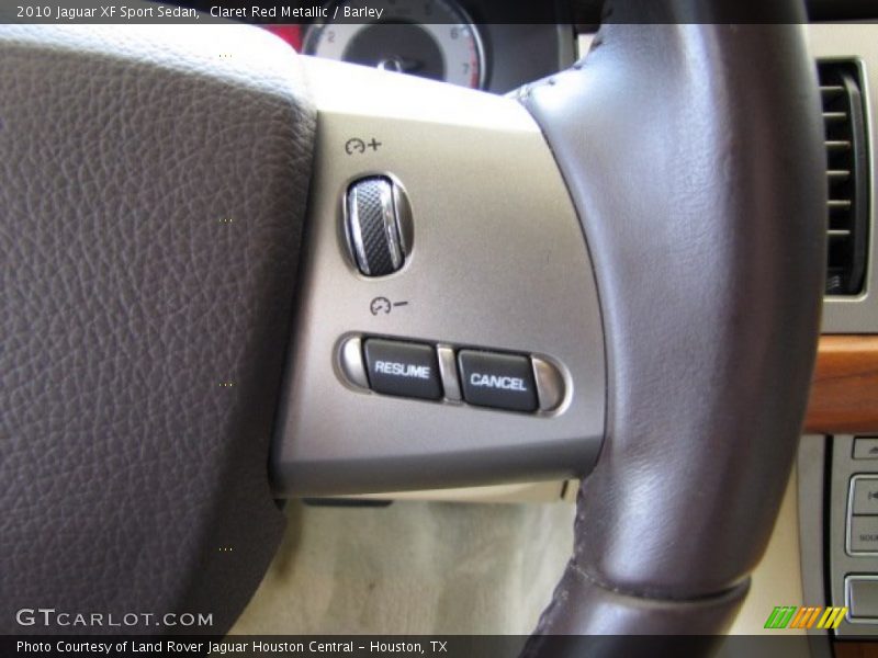 Claret Red Metallic / Barley 2010 Jaguar XF Sport Sedan