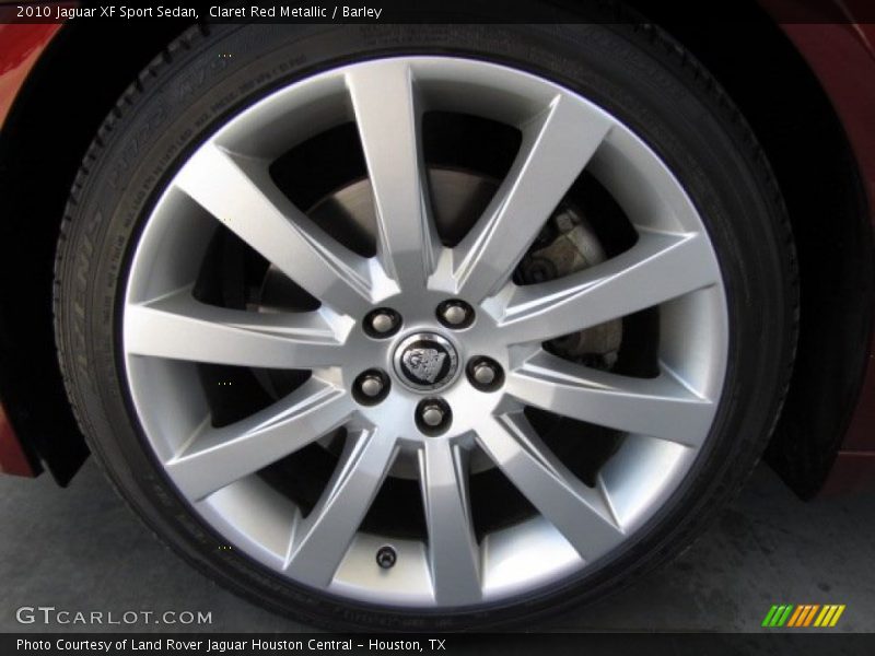 Claret Red Metallic / Barley 2010 Jaguar XF Sport Sedan
