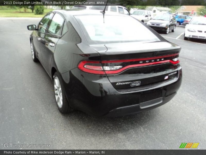 Pitch Black / Diesel Gray/Ceramic White 2013 Dodge Dart Limited