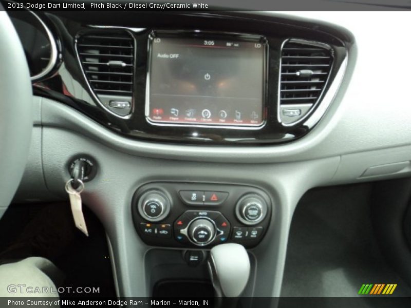 Pitch Black / Diesel Gray/Ceramic White 2013 Dodge Dart Limited