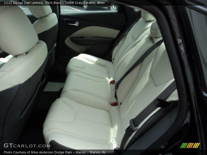 Pitch Black / Diesel Gray/Ceramic White 2013 Dodge Dart Limited