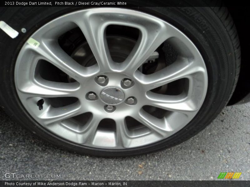 Pitch Black / Diesel Gray/Ceramic White 2013 Dodge Dart Limited