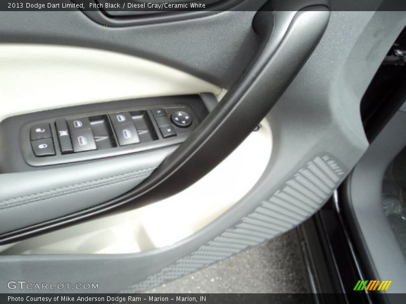 Pitch Black / Diesel Gray/Ceramic White 2013 Dodge Dart Limited