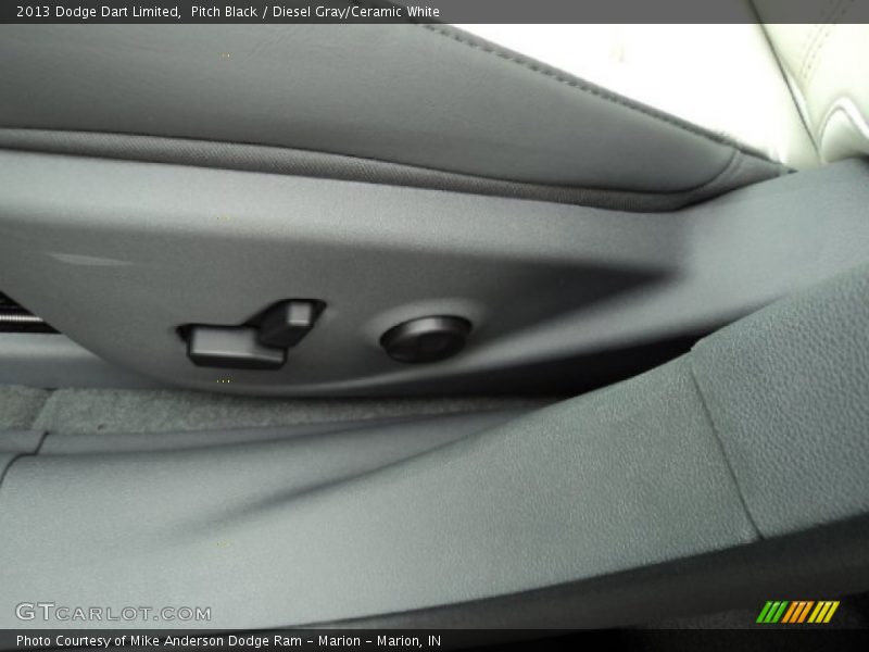 Pitch Black / Diesel Gray/Ceramic White 2013 Dodge Dart Limited