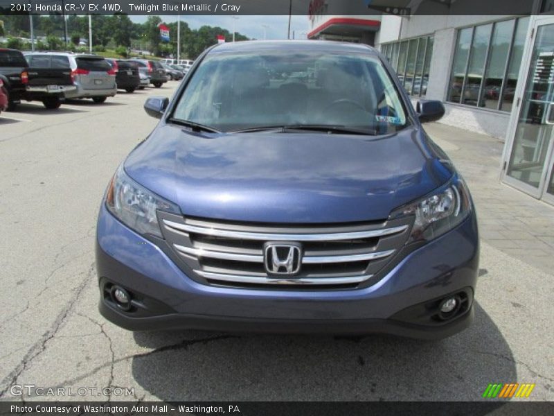 Twilight Blue Metallic / Gray 2012 Honda CR-V EX 4WD