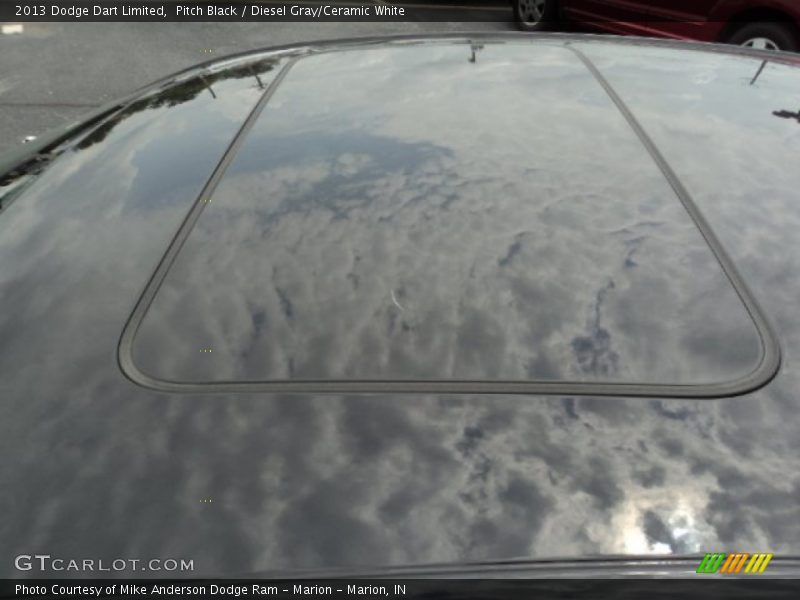 Pitch Black / Diesel Gray/Ceramic White 2013 Dodge Dart Limited